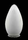 Lampekuppel - frostet glass med slepen dekor thumbnail